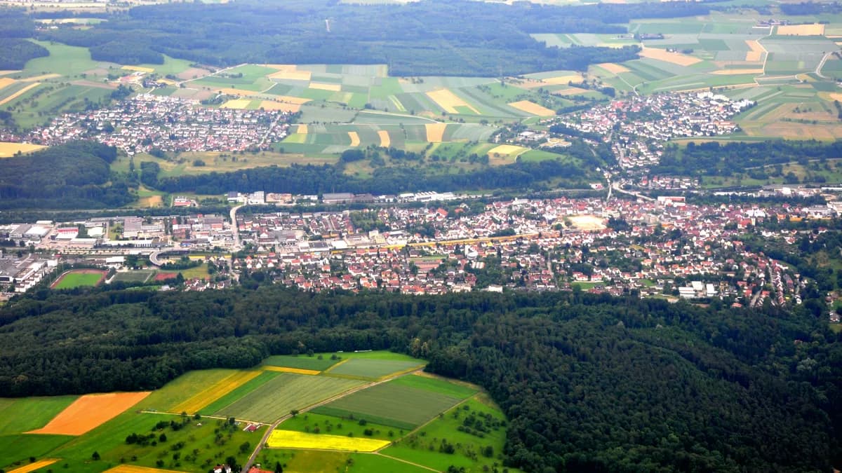 Stadtansicht von Ebersbach an der Fils