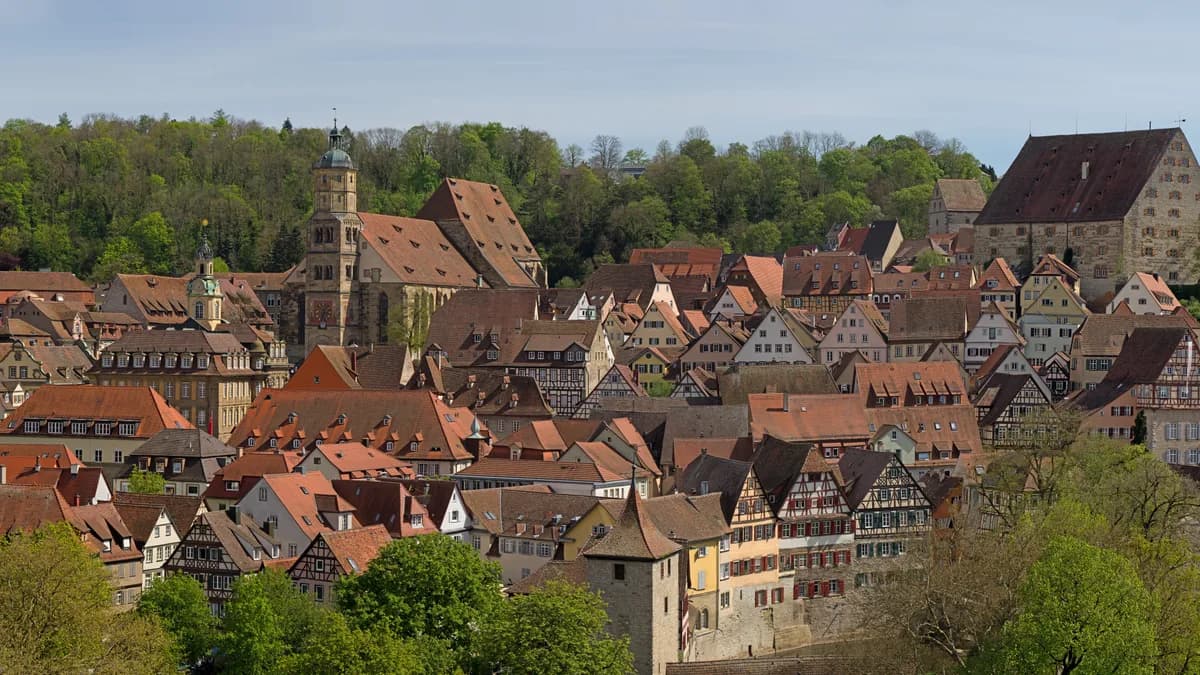 Stadtansicht von Schwäbisch Hall