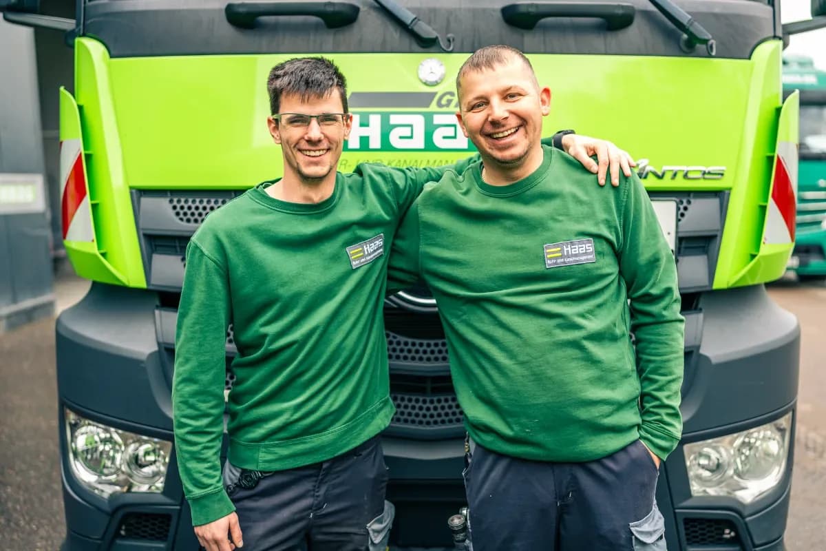 Fahrzeugflotte der Haas Rohr- und Kanalmanagement GmbH in Remseck